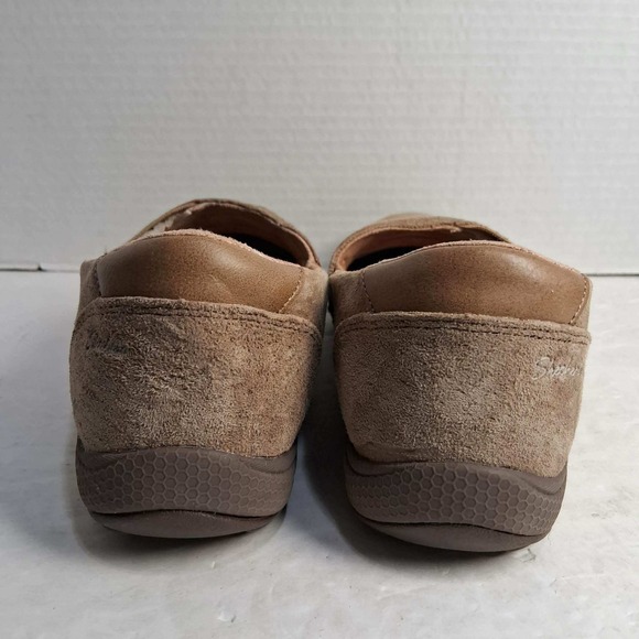 Skechers Women‎ Slip On Shoes Brown Suede Leather Comfort Loafers Size 6 - Picture 4 of 6